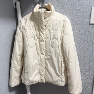Olsen Europe Women's Cream Quilted Jacket